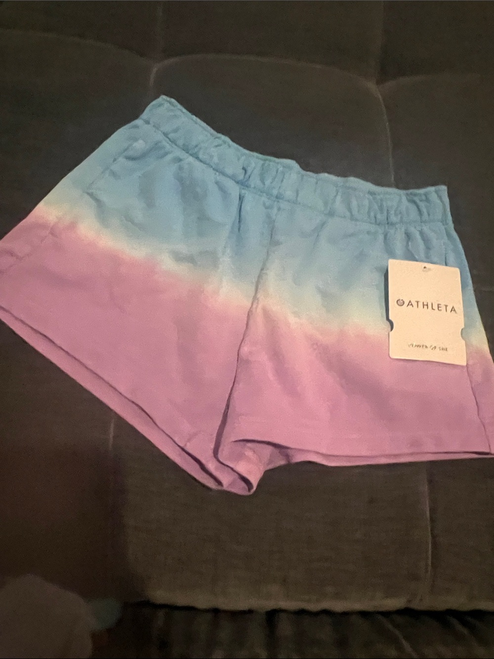 Athleta Blue to Pink Ombre Lounge Shorts